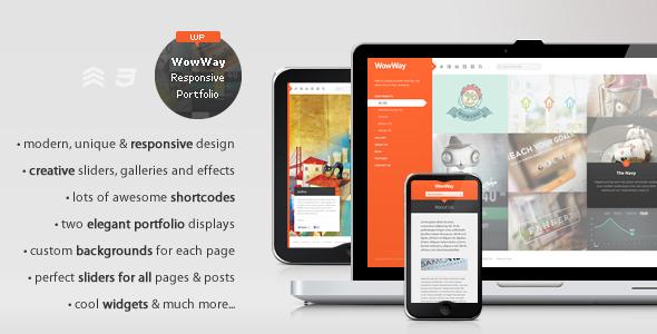 WowWay v1.6 - Interactive & Responsive Portfolio Theme