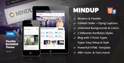 MindUp - A Flexible Corporate HTML Theme