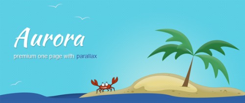 Aurora - Premium One Page Template with Parallax