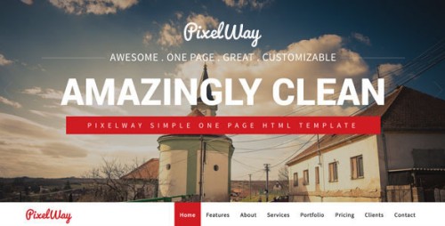 PixelWay Simple One Page Template