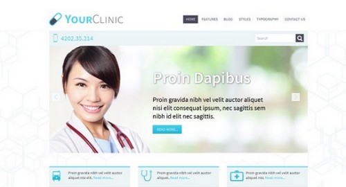 Hot Clinic 1.0 Medical WordPress Theme