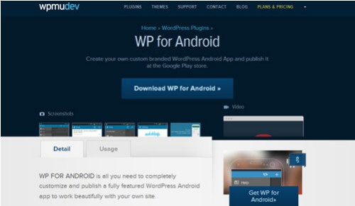 WPMUdev WordPress WP for Android Plugin v1.0.3