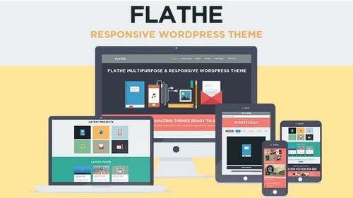 FLATHE v1.0 Responsive Flat WordPress Theme