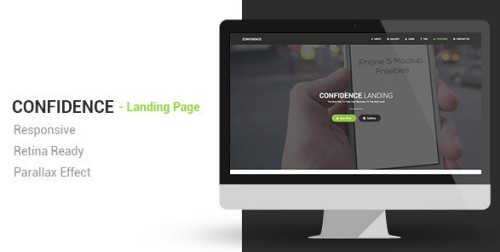 Confidence Responsive Parallax Landing Page