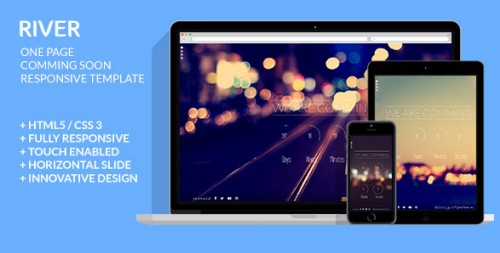 River - One Page Coming Soon Responsive Template