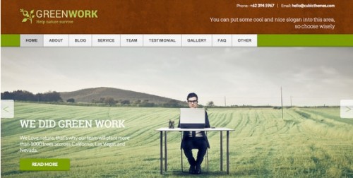 Greenwork 1.0.3 WordPress Theme