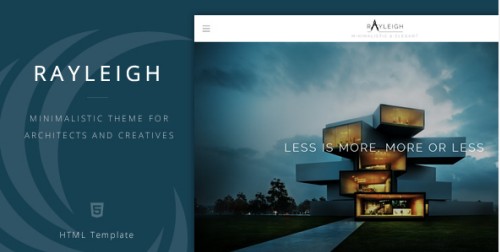 Rayleigh - A Responsive Minimal Architect Template