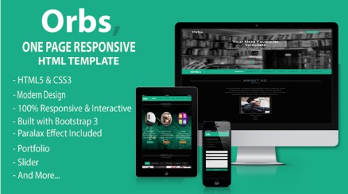 Orbs - One Page Responsive HTML Template