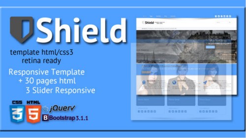 Shield HTML5/CSS3 Responsive Template Retina Ready