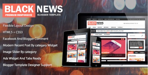 BlackNews v.1.0 - News & Magazine Premium Blogger Theme