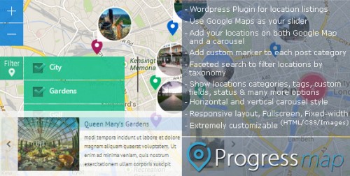Progress Map v2.3.0 Wordpress Plugin