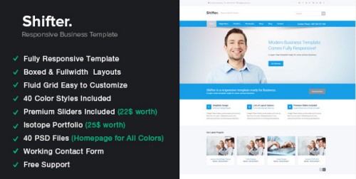 Shifter - Responsive HTML5 Template