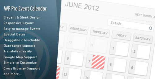 WordPress Pro event calendar - V2.0.1