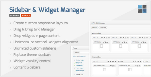 Sidebar & Widget Manager for WordPress - v3.3