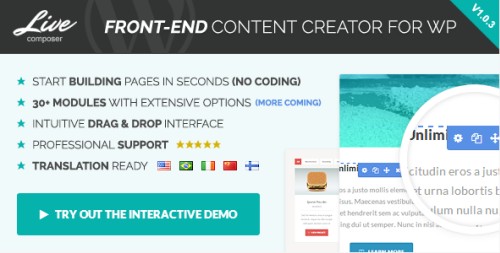 Live Composer v1.0.3 - Front-End Content Creator For WP