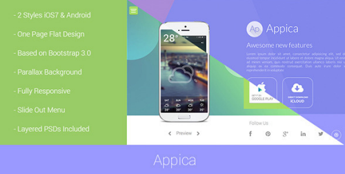 Appica - Responsive App Landing Pages