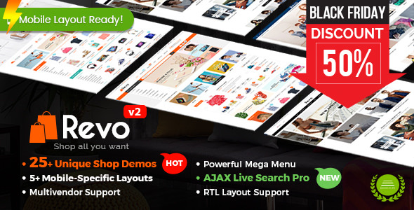 Revo v2.6.0 - Multi-purpose WooCommerce WordPress Theme