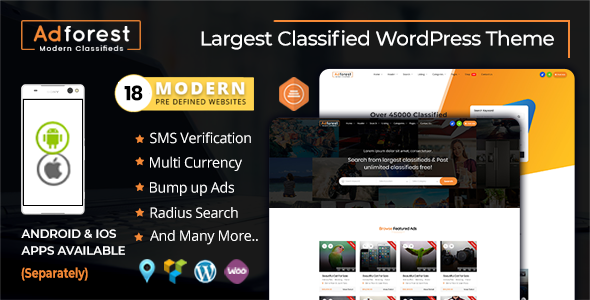 AdForest v3.4.6 - Classified Ads WordPress Theme