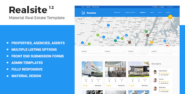Realsite - Material Real Estate Template