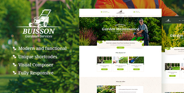 Buisson v1.0 - Gardening WordPress Theme