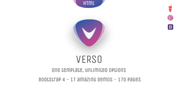 Verso - Unique Responsive Multipurpose Bootstrap 4 HTML Template