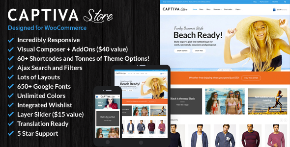 Captiva v2.1 - Responsive WordPress WooCommerce Theme