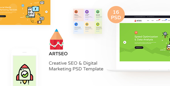 ARTSEO v1.0 - Creative Seo & Digital Marketing PSD Template