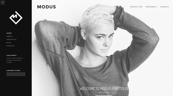Modus - HTML Portfolio template