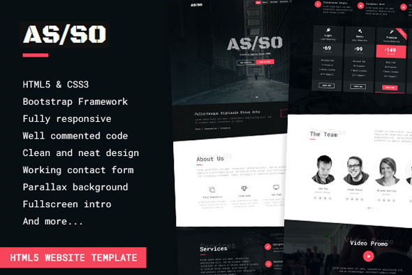 Asso - One Page HTML5 Template