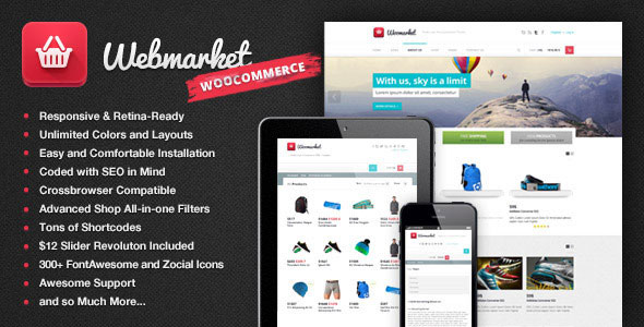 Webmarket 2.3.10 - WP Theme for Advanced Online Shops