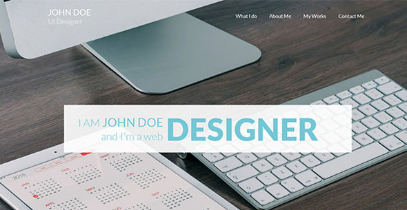 DesignR One Page Persional Portfolio