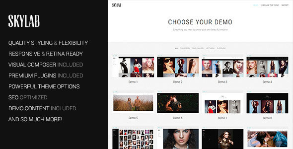 Skylab v2.1.1 - Portfolio / Photography WordPress Theme