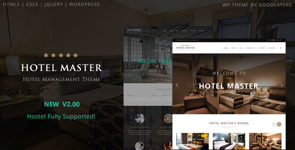 Hotel Master v2.09 - Hotel Booking WordPress Theme