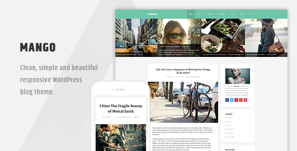 Mango v1.0.3 - Clean Responsive WordPress Blog Theme