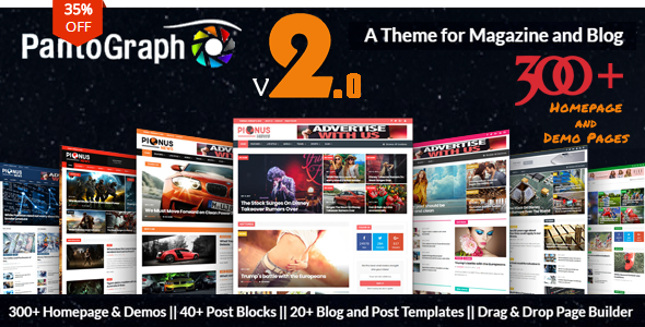 PantoGraph v2.5.1 - Newspaper Magazine Theme