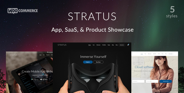 Stratus v1.1.1 - App, SaaS & Product Showcase