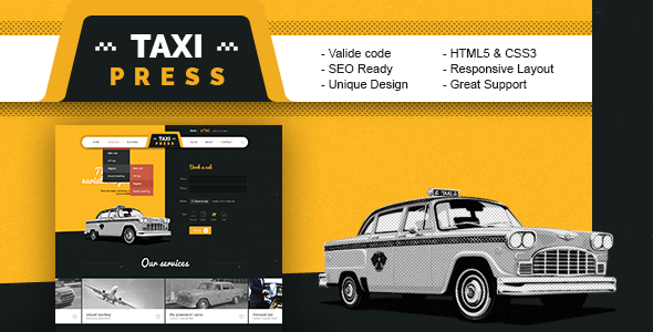 TaxiPress - Taxi Company HTML5 Template