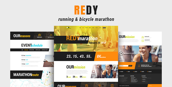 Redy v1.0 - Marathon & Sports WordPress Theme