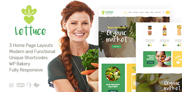 Lettuce v1.0 - Organic Food & Eco Products Wordpress Theme