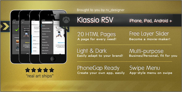 Klassio RSV - Responsive Mobile Template