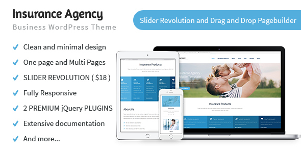 Insurance Agency v1.0.5 - Business and Insurance WP Theme