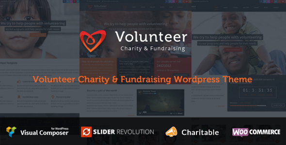 Volunteer v1.1 - Charity/Fundraising WordPress Theme
