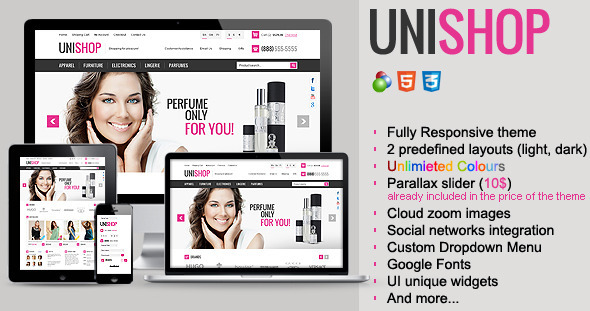 Unishop - Responsive osCommerce Theme