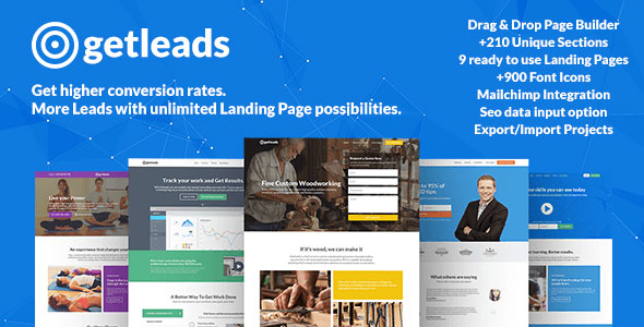 Getleads - Landing Page Pack with Page Builder