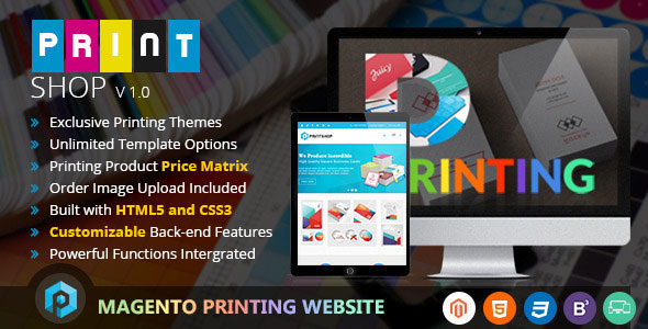 Printshop - Responsive Magento Printing Theme