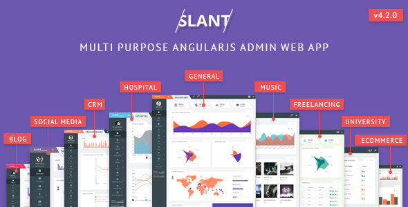 Slant v4.2.0 - Multi Purpose AngularJS Admin Web App with Bootstrap