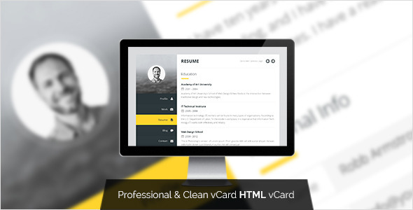 Premium Layers - HTML vCard & Resume Template