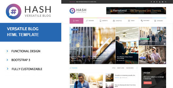 Hash - News & Magazine HTML Template