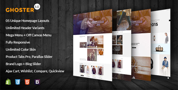 Ghoster - Multipurpose Responsive Shopify Theme