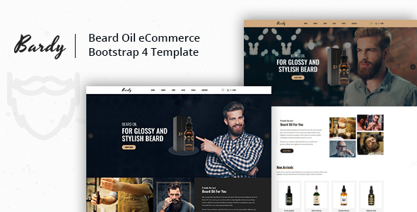 Bardy - Beard Oil eCommerce Bootstrap 4 Template
